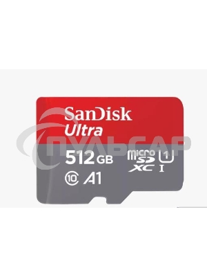 Флеш карта microSD 512Gb SanDisk microSDXC Class 10 Ultra UHS-I A1 140Mb/s