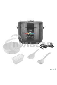 Мультиварка Redmond MC100S 860 Вт, 5 л, 12 программ, черный/ металлик