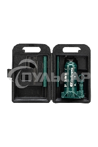 Домкрат гидравлический Сибртех бутылочный, 5т, 180-340мм, в пласт. кейсе