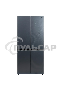 Холодильник Бирюса CD 496 TCG текстурированное серое стекло трехкамерный 334/162л морозилка снизу, NoFrost, Side by Side