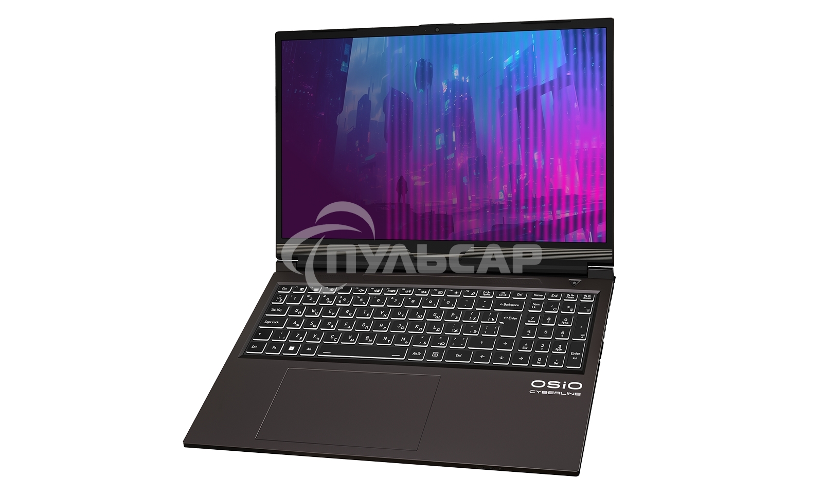 Ноутбук Osio CyberLine C160i-002 коричневый Core i5 12600H 16Gb SSD 512Gb NVIDIA GeForce RTX 4050 6Gb 16