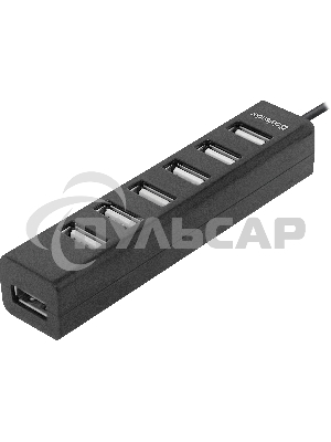 Универсальный USB разветвитель Defender Quadro Swift USB2.0, 7 портов