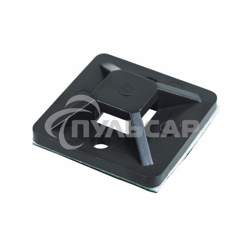 Площадка самоклеящаяся Rexant 25х25 мм, черная, упаковка 100 шт.