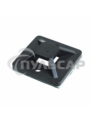 Площадка самоклеящаяся Rexant 25х25 мм, черная, упаковка 100 шт.