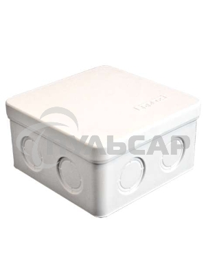 Коробка распр. ОП 105х105х56 7 выходов без гермовводов IP54 крышка защелкивающаяся бел. Epplast 105031