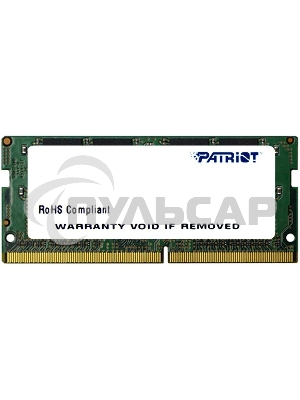 Оперативная память Patriot Signature, DDR4, 16Gb (1x16 Gb), 2666 MHz, CL19, SO-DIMM