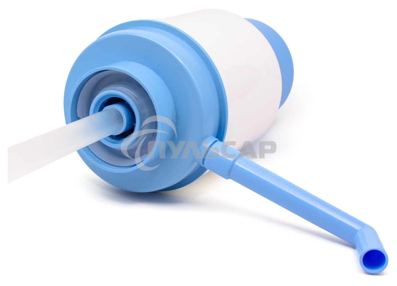 Помпа для 19л бутыли Aqua Work Дельфин Квик механический голубой/белый