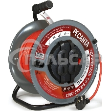 Удлинитель силовой Ресанта СУ-3х2,5КГ-30/3 (61/118/9) 2x1.0кв.мм 4розет. 40м ПВС катушка серый Удлинитель силовой Ресанта СУ-3х2,5КГ-30/3 (61/118/9) 2x1.0кв.мм 4розет. 40м ПВС катушка серый