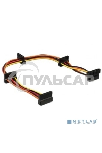 Кабель Cablexpert Кабеля питания SATA, 4x15pin(M)/15pin(F), 40см (CC-SATAMF-03)