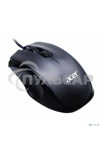 Мышь проводная Acer OMW020 черный, 1600 dpi, USB, кнопки - 4