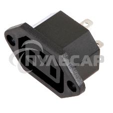 Сетевое гнездо на корпус (1 шт. ) (пакет БОПП) Rexant