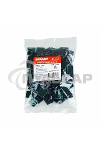 Площадка самоклеящаяся Rexant 25х25 мм, черная, упаковка 100 шт.