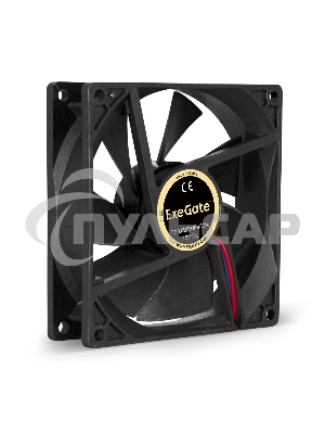 Вентилятор для корпуса ExeGate EX09225B4P-PWM черный, 92 мм, 2200 об/мин, 28 дБ, 4 pin