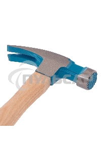 Молоток-гвоздодер, 380 г, угол 75, магнит, обрезиненная рукоятка AMERICAN HICKORY GROSS