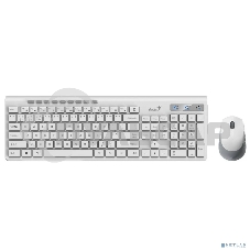 Комплект беспроводной Genius Smart KM-8230 белый, клавиатура+мышь, USB, 1 мини-ресивер на оба устройства. Клавиатура: 104 клавиши кнопка SmartGenius, клавиши т