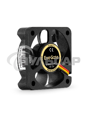 Вентилятор для корпуса ExeGate EX05010S3P-5 черный, 50 мм, 5500 об/мин, 27 дБ, 3 pin