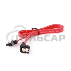 Кабель интерфейсный SATA Cablexpert CC-SATAM-DATA90, 50см, угловой разъем, 7pin/7pin, защелка, пакет