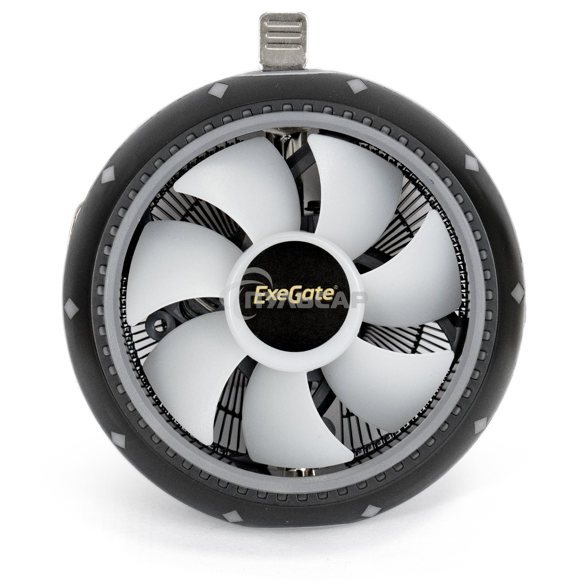 Кулер для процессора ExeGate Dark Magic EE126M-PWM.RGb черный, 120 мм, алюминий, 2000 об/мин, 24 дБ, 4 pin, 100 Вт, 65 мм