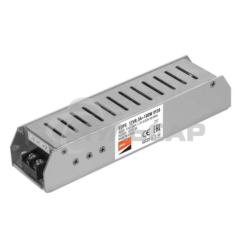 Драйвер BSPS 12В 8.3A=100Вт JazzWay 1002167A
