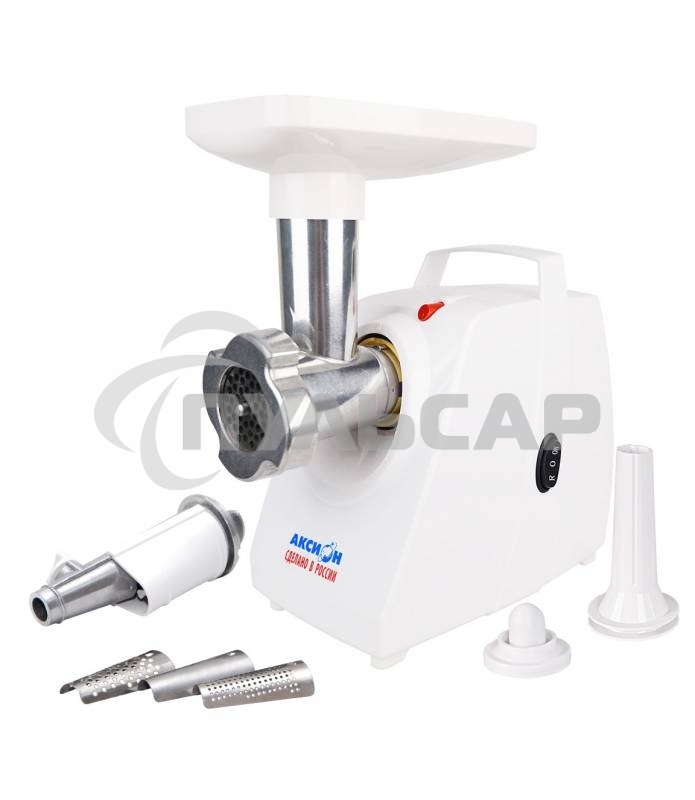 Мясорубка электрическая Аксион М33.04,1500 Вт, произ. 100 кг/час, приставки-соковыжималка, 