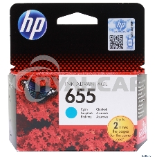 Картридж струйный HP 655 CZ110AE голубой для HP DJ IA 3525/4615/4625/5525/6525 (600стр.)