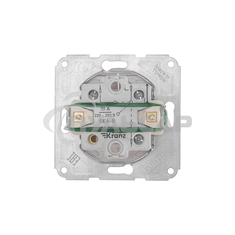 Выключатель для жалюзи DEA 2кл с/у 10А мех. Бел KRANZ