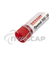 Припой с канифолью ПОС-30 Rexant, 10 г, Ø1.0 мм, (олово 30%, свинец 70%), колба