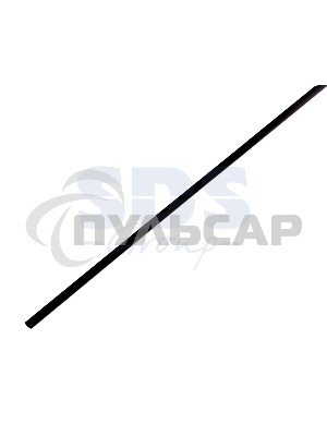 Термоусаживаемая трубка Rexant 4,0/2,0 мм, черная (бухта 200 м)