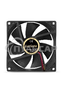 Вентилятор для корпуса ExeGate EX09225B4P-PWM черный, 92 мм, 2200 об/мин, 28 дБ, 4 pin