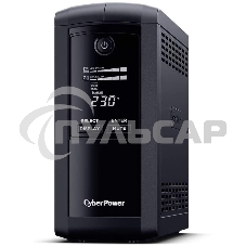 Источник бесперебойного питания UPS CyberPower VP1000ELCD Line-Interactive 1000VA/550W USB/RS-232/RJ11/45 (4 EURO)