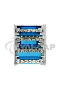 Шина на DIN-рейку в корпусе (кросс-модуль) 4х7 Rexant