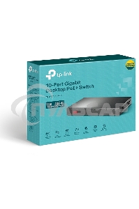 Настольный коммутатор TP-Link TL-SG1210MP 10-портовый гигабитный на 8 портов PoE+