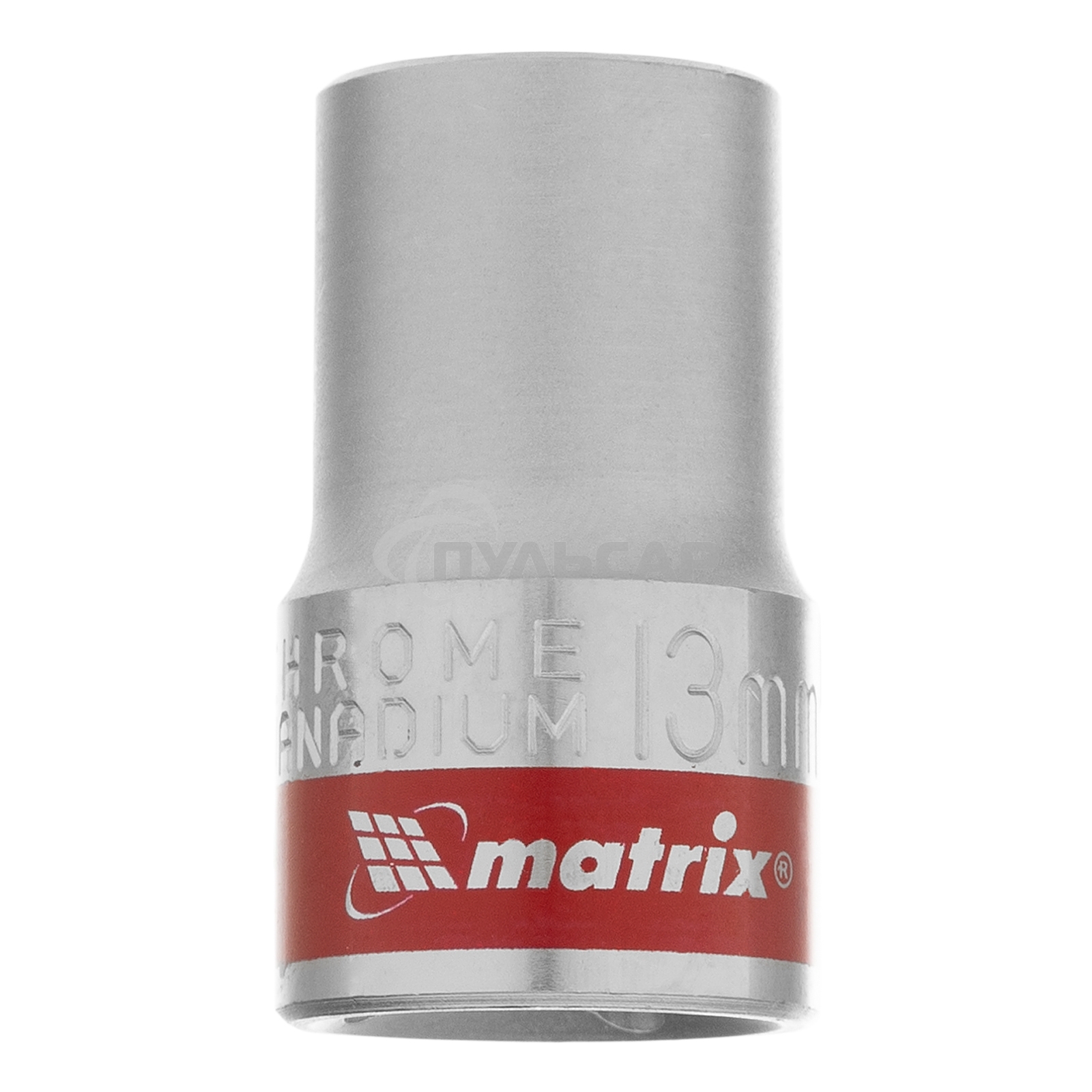 Головка торцевая Matrix, 13 мм, 6-гранная, CrV, под квадрат 1/2