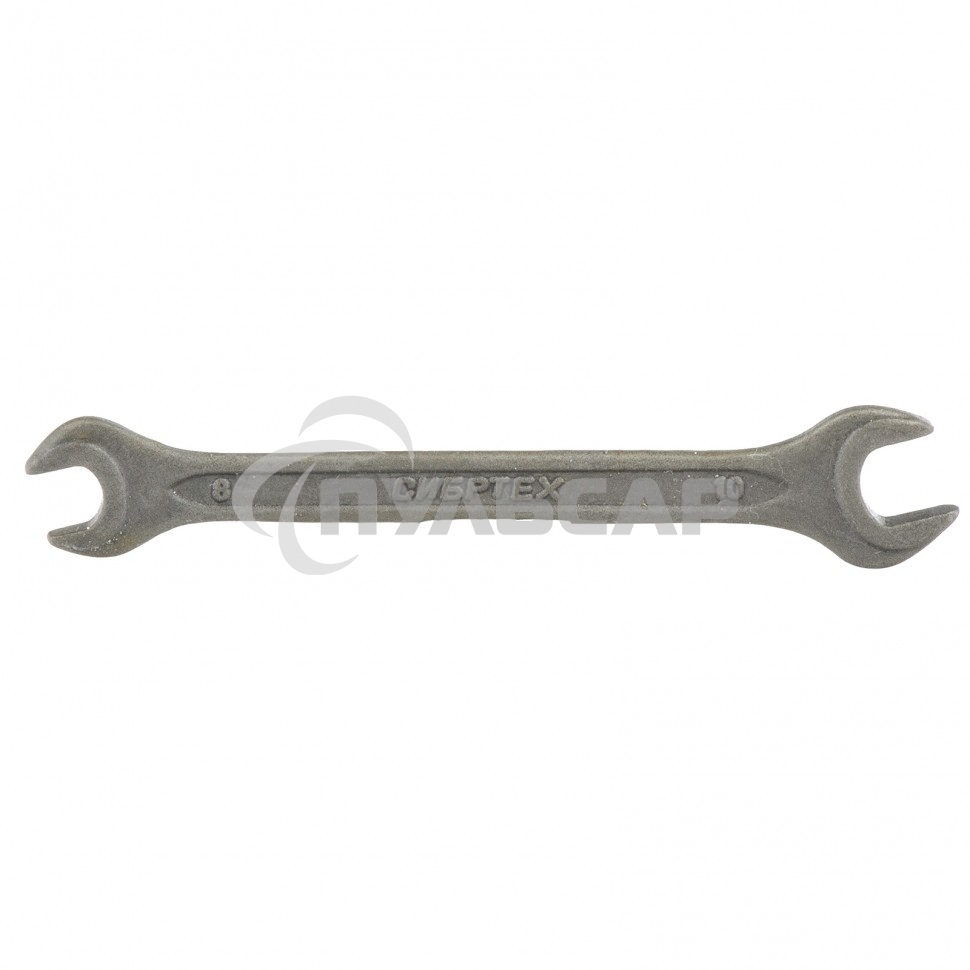 Ключ рожковый, 8 х 10 мм, CrV, фосфатированный, ГОСТ 2839 Сибртех