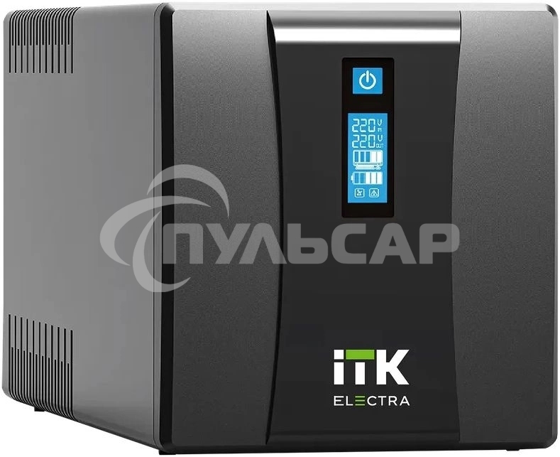 Источник бесперебойного питания Line-interactive 1,5кВА/900Вт, фаза 1/1, LCD дисплей, с АКБ 2х9AH, USB, Schuko