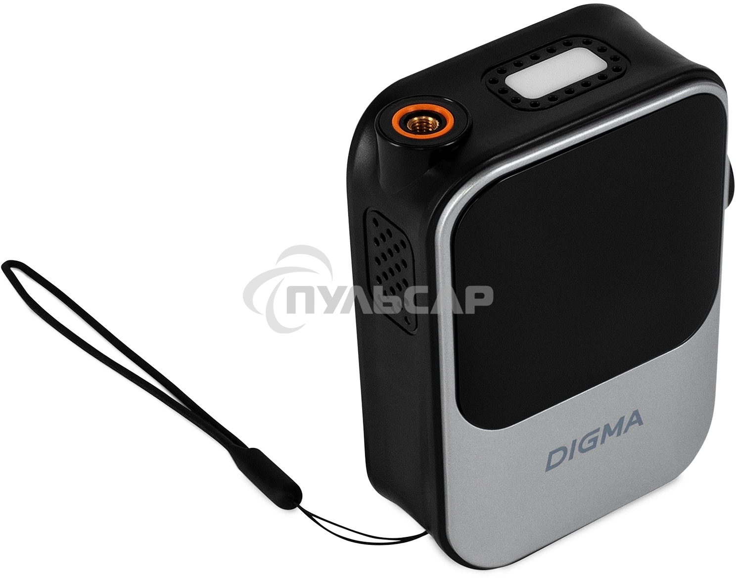 Автомобильный компрессор Digma QBK-120G серый, шланг 0.2м