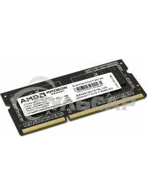 Оперативная память AMD Radeon R5, DDR3L, 4Gb (1x4Gb), 1600MHz, CL11, SO-DIMM, OEM