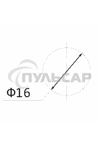 Индикатор Ø16 220V желтый Rexant