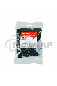 Площадка самоклеящаяся Rexant 20х20 мм, черная, упаковка 100 шт.