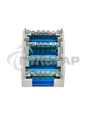 Шина на DIN-рейку в корпусе (кросс-модуль) 4х7 Rexant