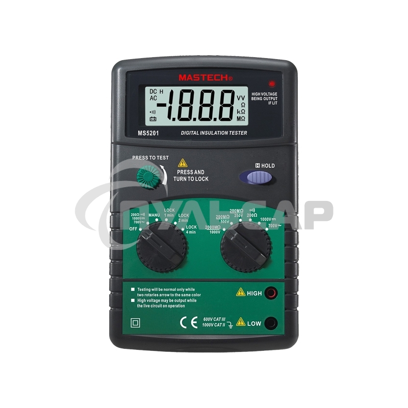 Измеритель сопротивления изоляции MS5201 MASTECH