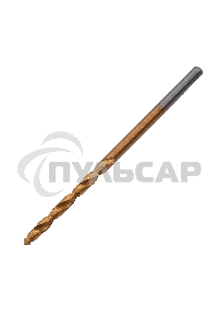 Сверло по металлу Matrix, 2,5 мм, HSS, нитридтитановое покрытие, цилиндрический хвостовик