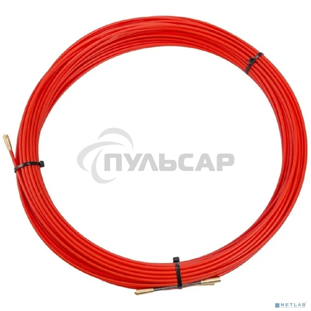 Протяжка кабельная Rexant (мини УЗК в бухте), стеклопруток, d=3,5 мм, 25 м, красная