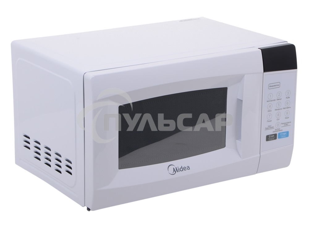 Микроволновая печь Midea EM720CKE белый, 20 л, 700 Вт, переключатели - сенсор