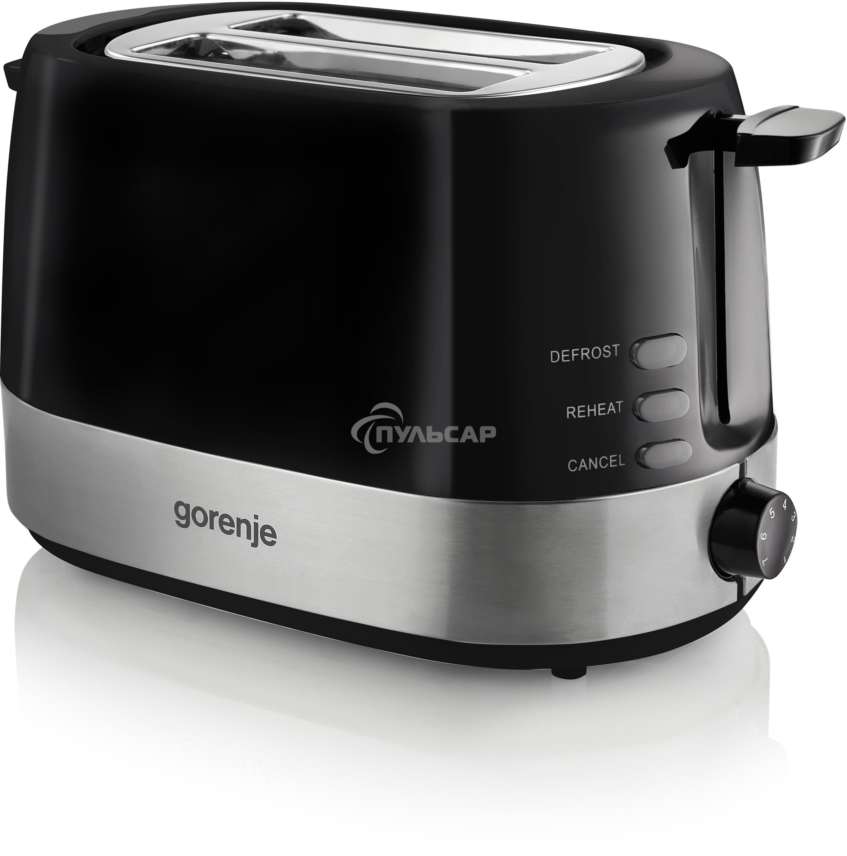 Тостер Gorenje T850BK 850Вт черный/серебристый