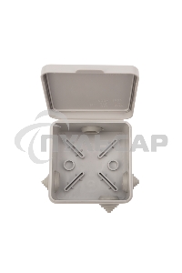 Коробка распределительная наружного монтажа с откидной крышкой 80х80х50 мм, IP54 Rexant