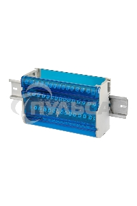 Шина на DIN-рейку в корпусе (кросс-модуль) 4х15 Rexant