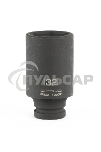 Головка ударная удлиненная шестигранная, 32 мм, 1/2