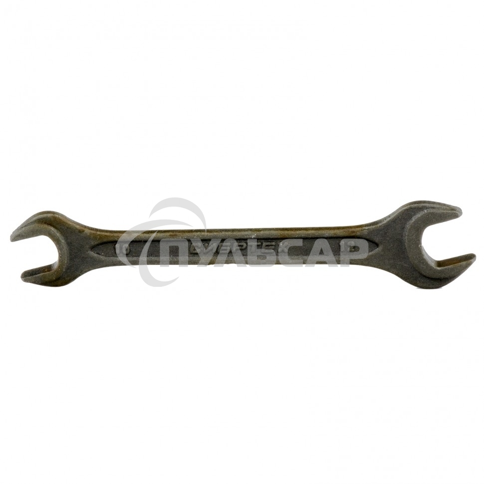 Ключ рожковый,10 х 12 мм, CrV, фосфатированный, ГОСТ 2839 Сибртех