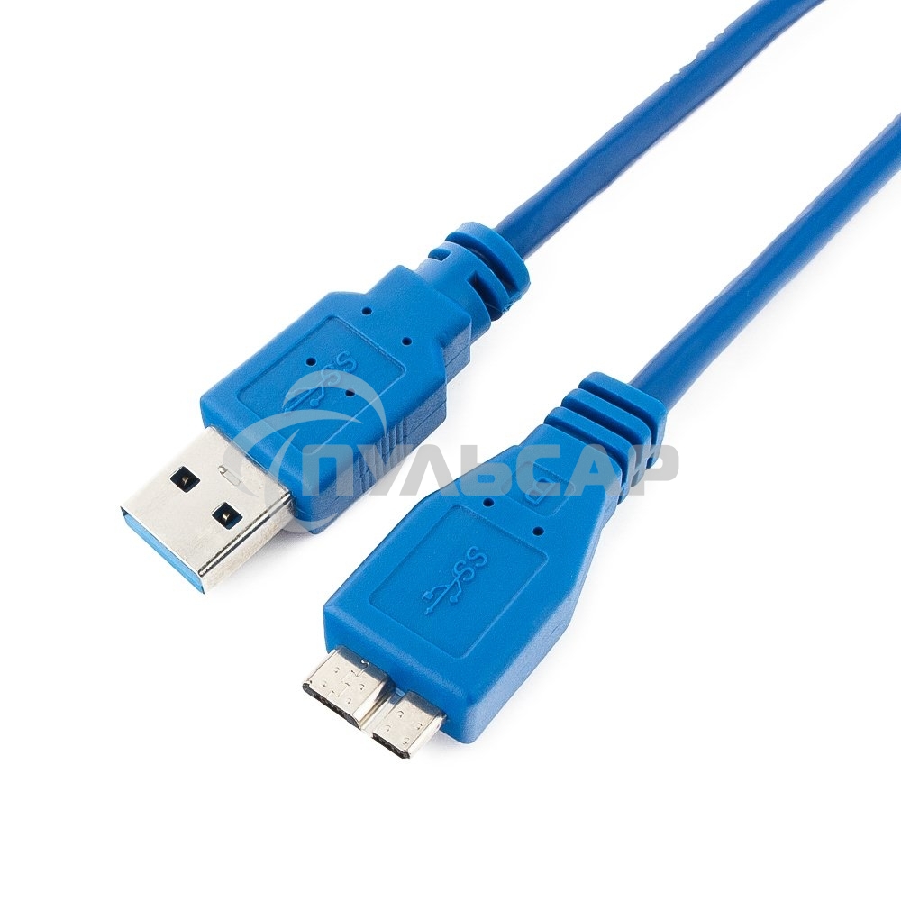 Кабель Gembird/Cablexpert CCP-mUSB3-AMBM-0.5MКабель USB 3.0 Pro, AM/microBM 9P, 0.5м, экран, синий